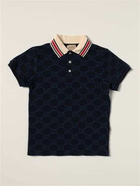 kids gucci polo|Gucci Kids Polo Shirts for Boys .